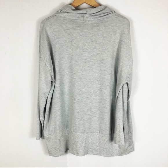 Garnet Hill Cowl Neck Pull Over Tunic | Heather Gray | Size Large - Picture 10 of 10